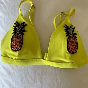 American eagle pineapple bikini top